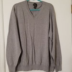 Jos. A. BANK 3x big mens sweater, gray, v-neck